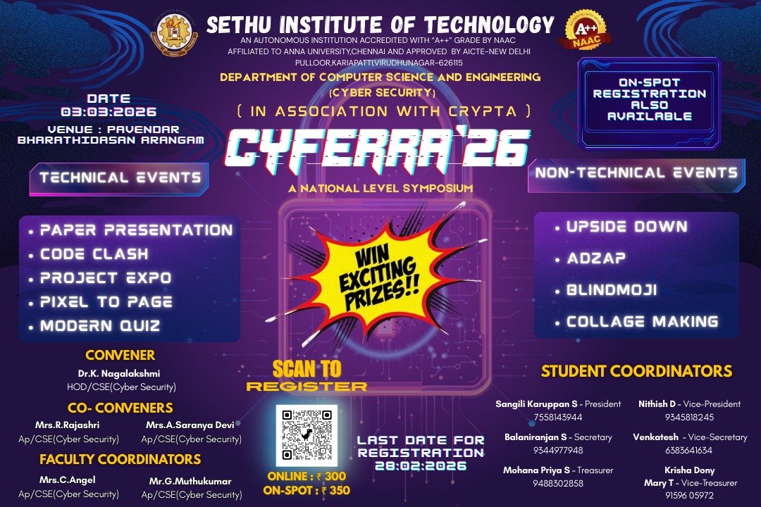 CYFERRA 24 Technical Symposium Poster 